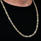 Solid 6mm Infinity Link Chain, studded with Citrine Stone | 925 Sterling Silver Chain | With Certificate of Authenticity and 925 Hallmark