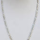 4mm Wide Solid Figaro-Cuban Link Chain |925 Sterling Silver Chain | Men's Jewelry with Hallmark