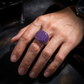Unique Handmade Turkish Style Ring Studded with Natural Mini Amethyst Stones |  925 Sterling Silver Ring | With Certificate of Authenticity and 925 Hallmark