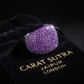 Unique Handmade Turkish Style Ring Studded with Natural Mini Amethyst Stones |  925 Sterling Silver Ring | With Certificate of Authenticity and 925 Hallmark