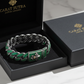 16mm Unique Fleur-De-Lis Iced Cuban Link Bracelet with Black Rhodium | Dark Oxidized 925 Silver Bracelet | With Certificate of Authenticity and 925 Hallmark