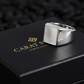 RARE PRINCE by CARAT SUTRA | Unique Turkish Style Ring with Natural Pearl | 925 Sterling Silver Oxidized Ring | Men's Jewelry | With Certificate of Authenticity and 925 Hallmark - caratsutra