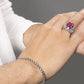 RARE PRINCE by CARAT SUTRA | Unique Designed Ring with Natural Red Ruby | 925 Sterling Silver Oxidized Ring | Men's Jewelry | With Certificate of Authenticity and 925 Hallmark
