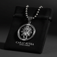 RARE PRINCE by CARAT SUTRA | Unique Leo Zodiac Designed Pendant Studded with Black Zircons | Unisex 925 Sterling Silver Oxidized Pendant | Men's Jewelry | With Certificate of Authenticity and 925 Hallmark - caratsutra