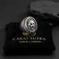 RARE PRINCE by CARAT SUTRA | Unique Handmade Turkish Style Lion Ring with Zircons | 925 Sterling Silver Oxidized Ring | Men's Jewelry | With Certificate of Authenticity and 925 Hallmark - caratsutra