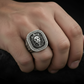 RARE PRINCE by CARAT SUTRA | Unique Designed Lion Ring | 925 Sterling Silver Oxidized Ring | Men's Jewelry | With Certificate of Authenticity and 925 Hallmark - caratsutra