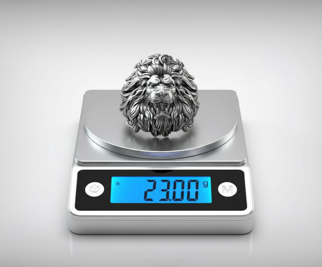 RARE PRINCE by CARAT SUTRA | Unique Designed Ferocious Lion Ring | 925 Sterling Silver Oxidized Ring | Men's Jewelry | With Certificate of Authenticity and 925 Hallmark - caratsutra