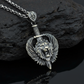 RARE PRINCE by CARAT SUTRA | Unique Designed Lion with Feathers & Sword Pendant for Men | 925 Sterling Silver Oxidized Pendant | Men's Jewelry | With Certificate of Authenticity and 925 Hallmark - caratsutra