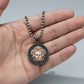 RARE PRINCE by CARAT SUTRA | Unique Designed Medusa/ Versace Pendant | 925 Sterling Silver Rosegold Plated Oxidized Pendant | Men's Jewelry | With Certificate of Authenticity and 925 Hallmark - caratsutra