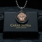 RARE PRINCE by CARAT SUTRA | Unique Designed Medusa/ Versace Pendant | 925 Sterling Silver Rosegold Plated Oxidized Pendant | Men's Jewelry | With Certificate of Authenticity and 925 Hallmark