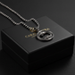 RARE PRINCE by CARAT SUTRA | Unique Pisces Zodiac Designed Pendant Studded with Black Zircons | Unisex 925 Sterling Silver Oxidized Pendant | Men's Jewelry | With Certificate of Authenticity and 925 Hallmark - caratsutra
