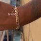RARE PRINCE by CARAT SUTRA | 10mm Wide Solid Miami Cuban Link Bracelet | 22kt Gold Micron Plated 925 Sterling Silver Bracelet | Men's Jewelry | With Certificate of Authenticity and 925 Hallmark