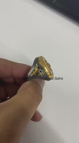 RARE PRINCE by CARAT SUTRA Unique Turkish Style Ring with