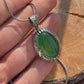 15ct Natural Green Onyx (Aqeeq), 925 Sterling Silver Pendant | With Certificate of Authenticity and 925 Hallmark