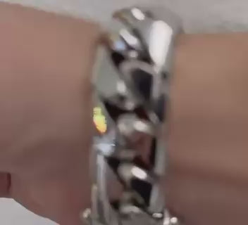 20mm Wide Solid Miami Cuban Link Bracelet | 925 Sterling Silver Chain | Men's Jewelry | With Certificate of Authenticity and 925 Hallmark