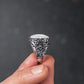 RARE PRINCE by CARAT SUTRA | Unique Turkish Style Ring with Natural Pearl | 925 Sterling Silver Oxidized Ring | Men's Jewelry | With Certificate of Authenticity and 925 Hallmark