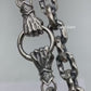 RARE PRINCE by CARAT SUTRA | 12mm Unique Fist Chain with Vintage Oxidised finish | 925 Sterling Silver | Men's Jewelry | With Certificate of Authenticity and 925 Hallmark
