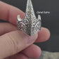 RARE PRINCE by CARAT SUTRA | Unique Turkish Style Signet Thumb Ring | 925 Sterling Silver Oxidized Ring | Men's Jewelry | With Certificate of Authenticity and 925 Hallmark