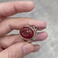 RARE PRINCE by CARAT SUTRA | Unique Turkish Style Ring with Natural Red Agate | 925 Sterling Silver Oxidized Ring | Men's Jewelry | With Certificate of Authenticity and 925 Hallmark