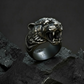 RARE PRINCE by CARAT SUTRA | Unique Designed Tiger Face Ring | 925 Sterling Silver Oxidized Ring | Men's Jewelry | With Certificate of Authenticity and 925 Hallmark - caratsutra