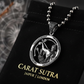 RARE PRINCE by CARAT SUTRA | Unique Sagittarius Zodiac Designed Pendant Studded with Black Zircons | Unisex 925 Sterling Silver Oxidized Pendant | Men's Jewelry | With Certificate of Authenticity and 925 Hallmark - caratsutra