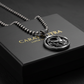RARE PRINCE by CARAT SUTRA | Unique Sagittarius Zodiac Designed Pendant Studded with Black Zircons | Unisex 925 Sterling Silver Oxidized Pendant | Men's Jewelry | With Certificate of Authenticity and 925 Hallmark - caratsutra