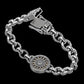 RARE PRINCE by CARAT SUTRA | Unique Designed Skull Bracelet for Men | Biker Bracelet for Men | 925 Sterling Silver Bracelet | Men's Jewelry | With Certificate of Authenticity and 925 Hallmark