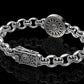 RARE PRINCE by CARAT SUTRA | Unique Designed Skull Bracelet for Men | Biker Bracelet for Men | 925 Sterling Silver Bracelet | Men's Jewelry | With Certificate of Authenticity and 925 Hallmark