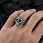 RARE PRINCE by CARAT SUTRA | Unique Designed Women's Body Skull Ring | 925 Sterling Silver Oxidized Ring | Men's Jewelry | With Certificate of Authenticity and 925 Hallmark - caratsutra
