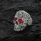 RARE PRINCE by CARAT SUTRA | Unique Designed Women's Body Skull Ring | 925 Sterling Silver Oxidized Ring | Men's Jewelry | With Certificate of Authenticity and 925 Hallmark - caratsutra