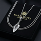RARE PRINCE by CARAT SUTRA | Unique Designed Sword Blade Pendant for Men | 925 Sterling Silver Oxidized Pendant | Men's Jewelry | With Certificate of Authenticity and 925 Hallmark - caratsutra