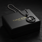 RARE PRINCE by CARAT SUTRA | Unique Taurus Zodiac Designed Pendant Studded with Black Zircons | Unisex 925 Sterling Silver Oxidized Pendant | Men's Jewelry | With Certificate of Authenticity and 925 Hallmark - caratsutra