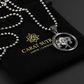 RARE PRINCE by CARAT SUTRA | Unique Taurus Zodiac Designed Pendant Studded with Black Zircons | Unisex 925 Sterling Silver Oxidized Pendant | Men's Jewelry | With Certificate of Authenticity and 925 Hallmark - caratsutra