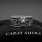 RARE PRINCE by CARAT SUTRA | Unique Designed Solid 3D Tiger Face Band Ring | 925 Sterling Silver Oxidized Ring | Men's Jewelry | With Certificate of Authenticity and 925 Hallmark