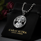 RARE PRINCE by CARAT SUTRA | Unique Virgo Zodiac Designed Pendant Studded with Black Zircons | Unisex 925 Sterling Silver Oxidized Pendant | Men's Jewelry | With Certificate of Authenticity and 925 Hallmark - caratsutra