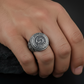 RARE PRINCE by CARAT SUTRA | Unique Designed Pisces Zodiac Ring with Lion | 925 Sterling Silver Oxidized Ring | Men's Jewelry | With Certificate of Authenticity and 925 Hallmark