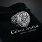 RARE PRINCE by CARAT SUTRA | Unique Designed Pisces Zodiac Ring with Lion | 925 Sterling Silver Oxidized Ring | Men's Jewelry | With Certificate of Authenticity and 925 Hallmark - caratsutra