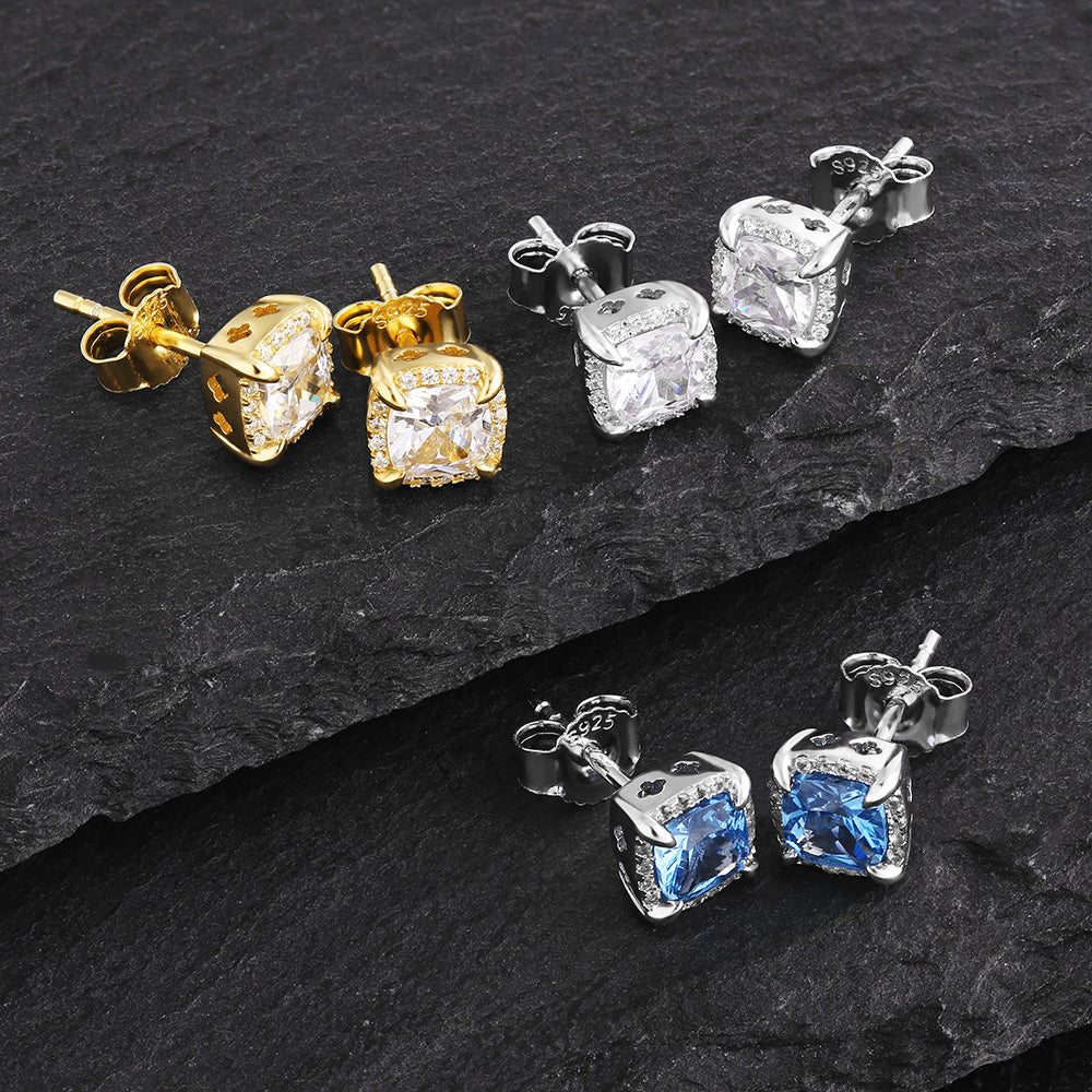 Black Diamond Swarovski Silver Stainless Steel Earrings - 6mm round |  Minimal Crystal Earrings | Men Ear Studs | @STUDEMANNhandmade, Men's  Fashion, Watches & Accessories, Jewelry on Carousell