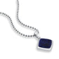 RARE PRINCE by CARAT SUTRA | Unique Designed Silver Pendant in Natural Sodalite for Men, 925 Sterling Silver Pendant | Men's Jewelry | With Certificate of Authenticity and 925 Hallmark - caratsutra
