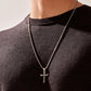 RARE PRINCE by CARAT SUTRA | Unique Classic Cross Pendant with Engraved Design, 925 Sterling Silver Pendant | Men's Jewelry | With Certificate of Authenticity and 925 Hallmark - caratsutra