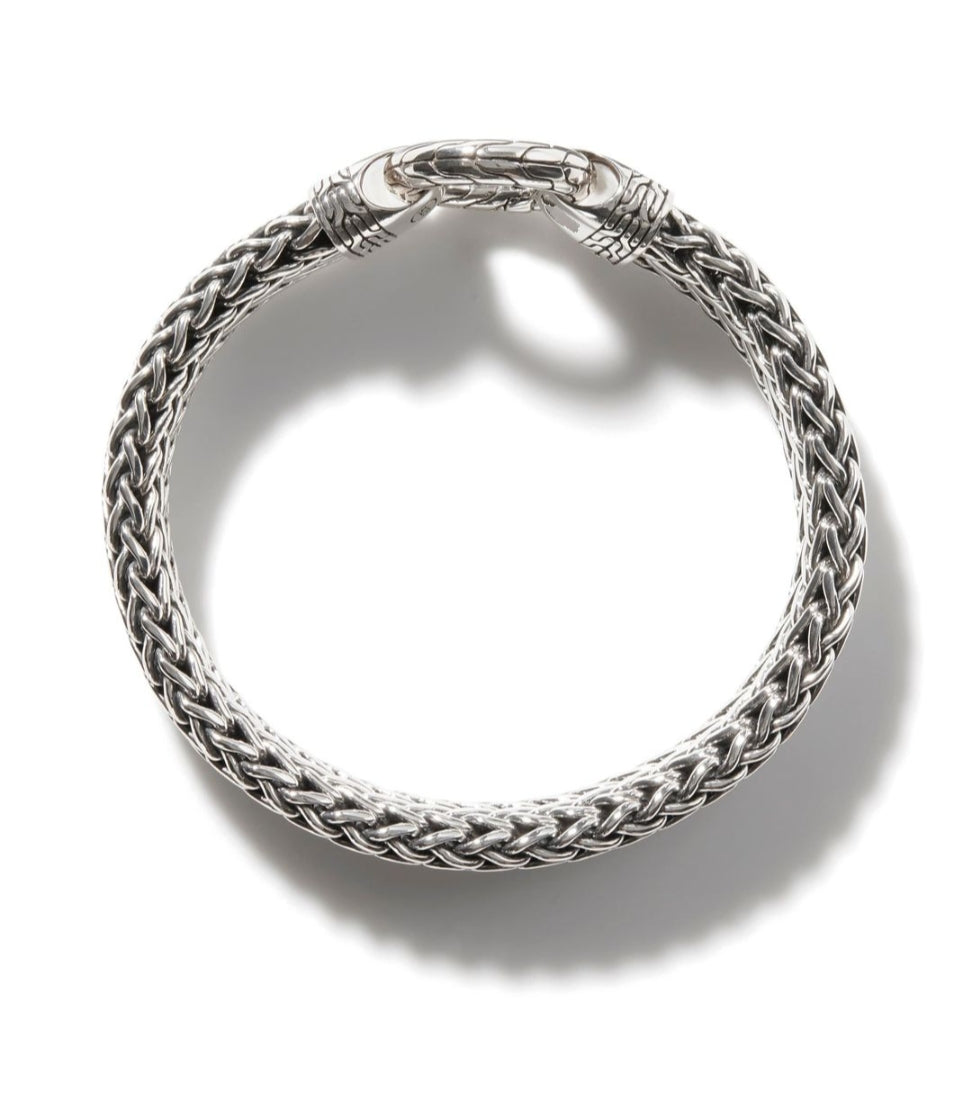 RARE PRINCE by CARAT SUTRA | Classic Chain Ring Clasp Bracelet for Men | 925 Sterling Silver Bracelet | Men's Jewelry | With Certificate of Authenticity and 925 Hallmark - caratsutra