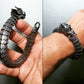 RARE PRINCE by CARAT SUTRA | Unique Vintage Dark/Light Oxidized Dragon Bracelet | 925 Sterling Silver Dark/Light Oxidized Bracelet | Unisex Jewelry | With Certificate of Authenticity and 925 Hallmark - caratsutra