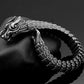 RARE PRINCE by CARAT SUTRA | Unique Vintage Dark/Light Oxidized Dragon Bracelet | 925 Sterling Silver Dark/Light Oxidized Bracelet | Unisex Jewelry | With Certificate of Authenticity and 925 Hallmark - caratsutra