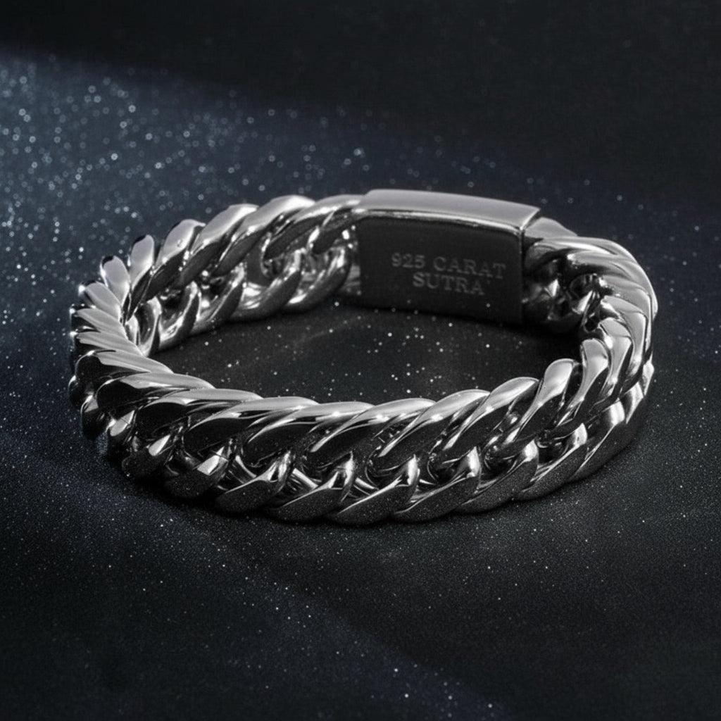 Men's Chain Bracelet Men's Stainless Steel Bracelet - 16mm Wide - Foto 3