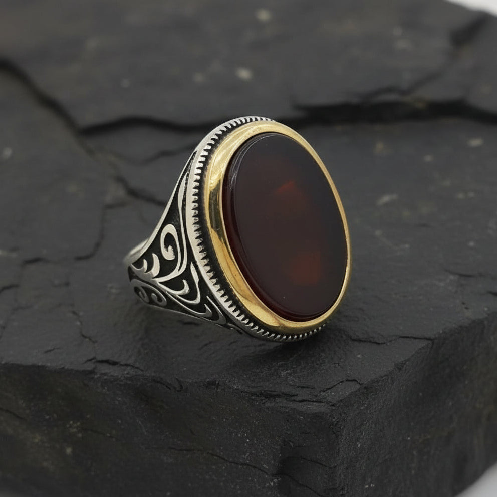 Red Agate Rings