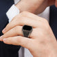 RARE PRINCE by CARAT SUTRA | Unique Turkish Style Ring with Natural Black Onyx | 925 Sterling Silver Oxidized Ring | Men's Jewelry | With Certificate of Authenticity and 925 Hallmark - caratsutra