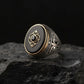 RARE PRINCE by CARAT SUTRA | Unique Turkish Style Ring with Natural Black Onyx | 925 Sterling Silver Oxidized Ring | Men's Jewelry | With Certificate of Authenticity and 925 Hallmark - caratsutra