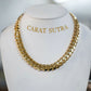 RARE PRINCE by CARAT SUTRA | 16mm Wide Solid Miami Cuban Link Chain | 22kt Gold Micron Plated 925 Sterling Silver Chain | Men's Jewelry | With Certificate of Authenticity and 925 Hallmark - caratsutra