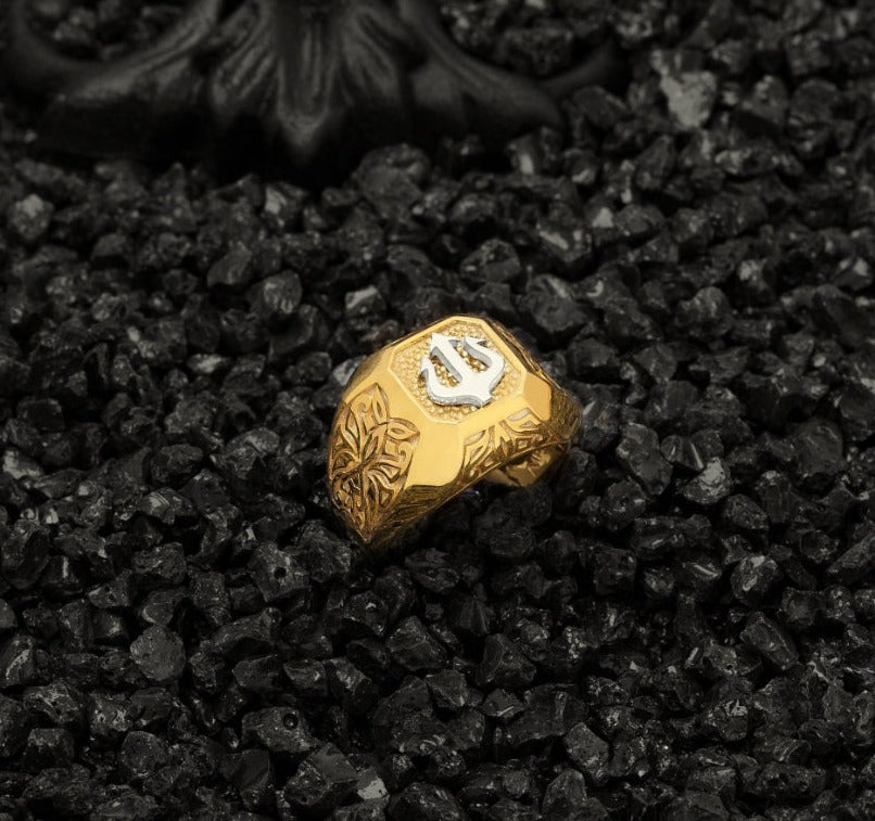 Om Trishul Ring, 18k Gold Ring, Religious Ring, Women's Ring, Birthday  Gift, CZ Ring, Brass Ring, Handmade Ring, Designer Ring, Gift for Mom -  Etsy Sweden