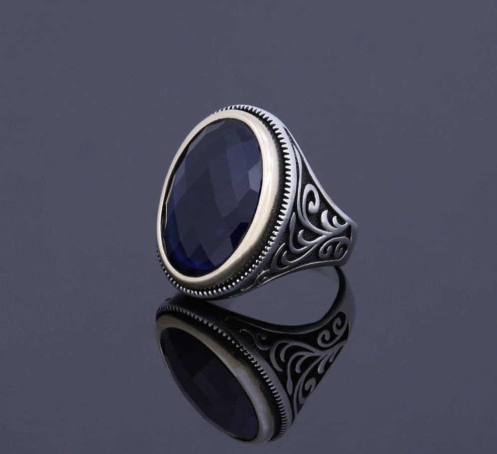 RARE PRINCE by CARAT SUTRA | Unique Turkish Style Ring with S Blue Sap ...